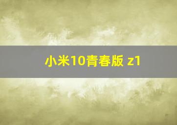 小米10青春版 z1